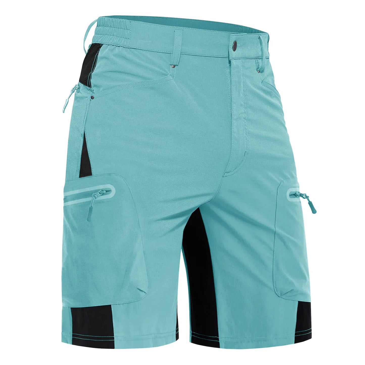 KEFITEVD Summer Men's Cargo Shorts Quick Dry Hiking Work Short Lightweight Fishing Climbing Trekking Short Outdoor Running Male