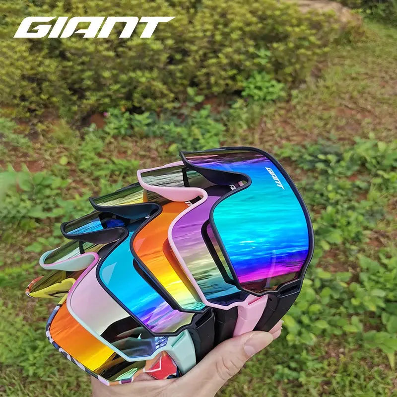 Giant cycling HD vision anti sweat and anti fog cycling glasses  men's and women's sunglasses, outdoor sports with case PowerGlide Motors & Accessories