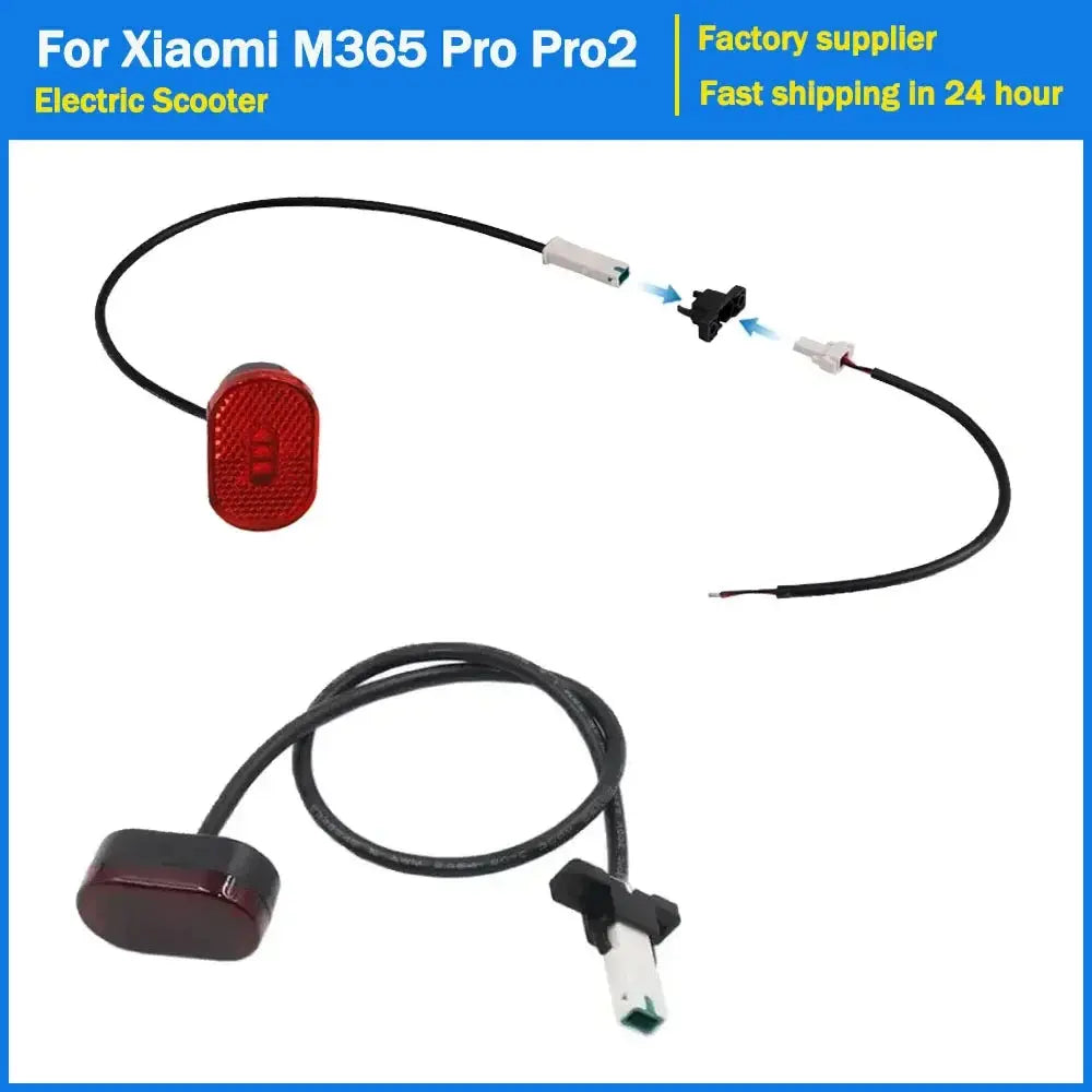 Rear Fender Tail Light for Xiaomi M365 Pro Pro2 Electric Scooter Foldable Resistant Taillight Smart Tail Cable Repair Parts PowerGlide Motors & Accessories