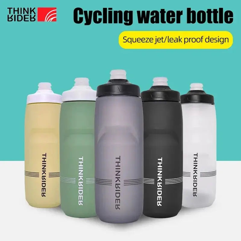 ThinkRider 620ml/750ml Bicycle Bottle MTB Road Bike Water Bottle Outdoor Sports Plastic Portable Large Capacity Drink Cycling PowerGlide Motors & Accessories