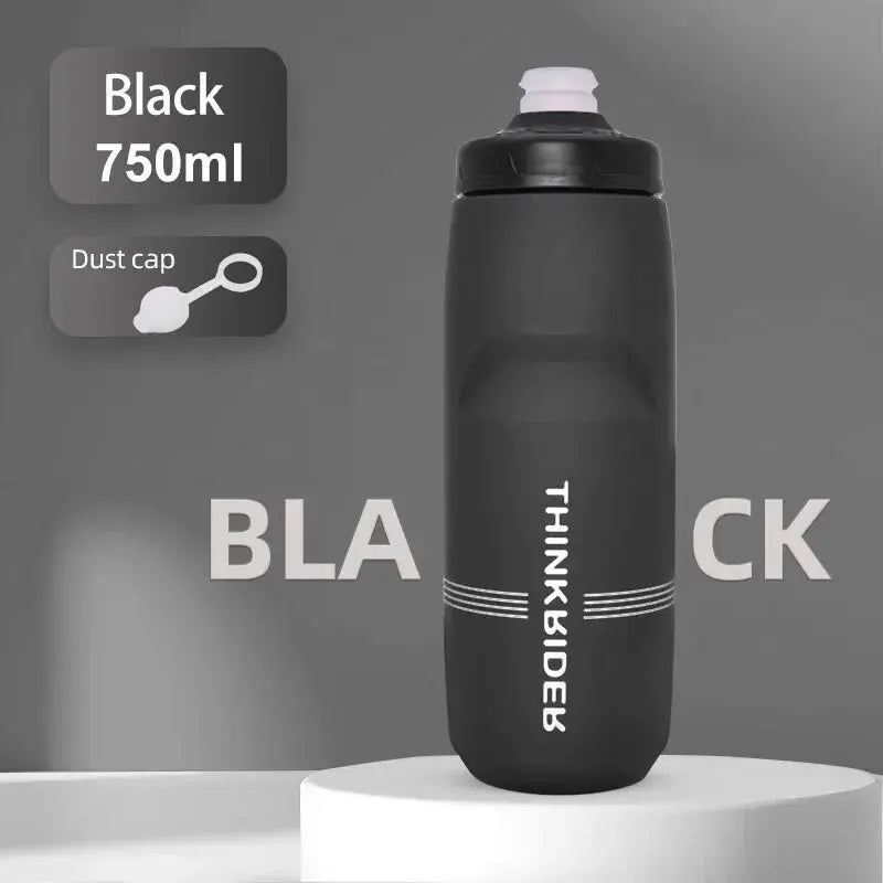 ThinkRider 620ml/750ml Bicycle Bottle MTB Road Bike Water Bottle Outdoor Sports Plastic Portable Large Capacity Drink Cycling PowerGlide Motors & Accessories