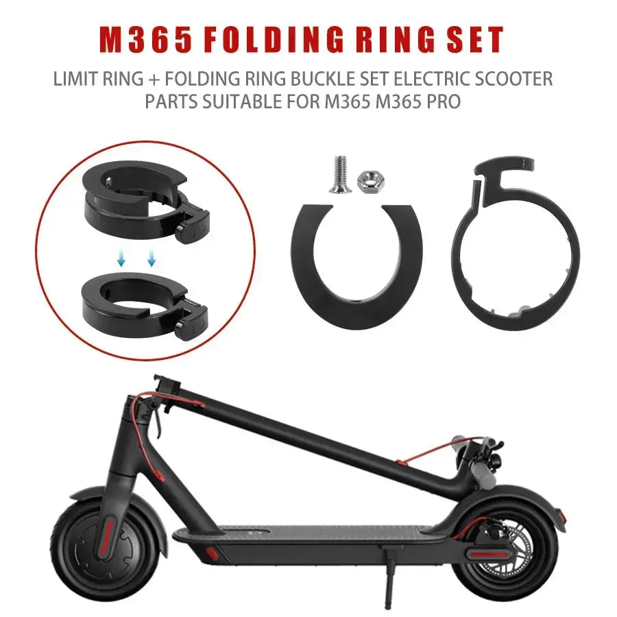 Front Tube Fold Limit Buckle Insurance Circle Clasped Guard Ring for Xiaomi M365 1s Pro Front Tube Stemspacing Electric Scooter PowerGlide Motors & Accessories
