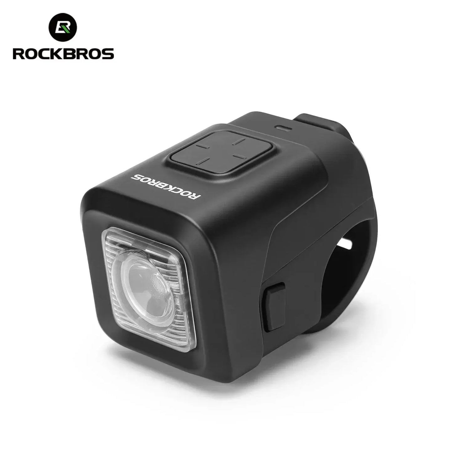 ROCKBROS 450LM Bike 120dB Horn Light IPX6 Rainproof Type-C Charging 2300mAh Headlight Warn 2 In 1 Electronic Horn Front Light PowerGlide Motors & Accessories