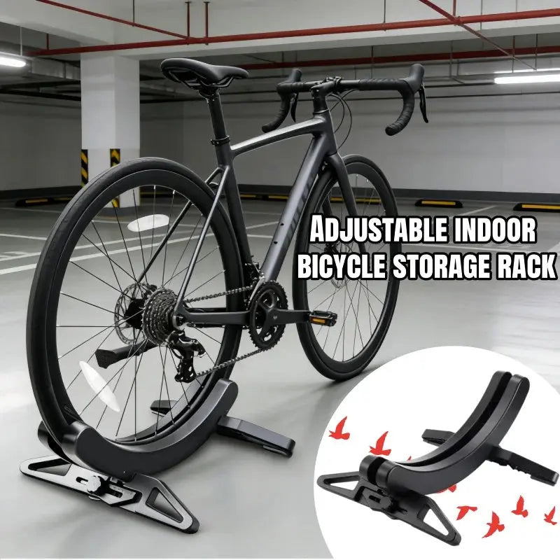 Bicycle adjustable bike parking stand, portable road and mountain bike storage rack, bicycle display stand, bicycle accessories