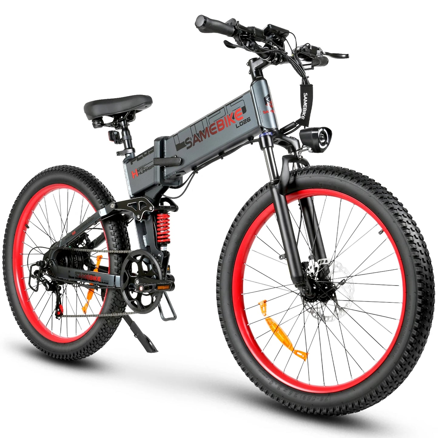 SAMEBIKE LO26 Plus Folding Electric Bicycle 1000W 48V15AH Hydraulic Brake Adult Electric Bike 26*3.0Inch Fat Tire Mountain Ebike