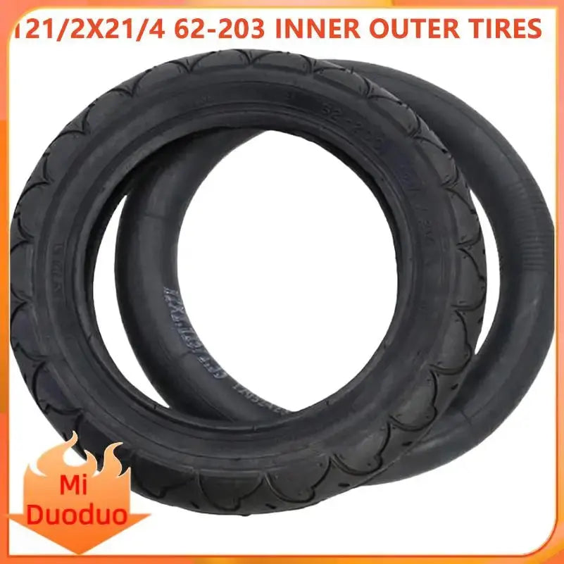 12 1/2 x 2 1/4 62-203 tire and tube pair designed for pneumatic systems on e-bikes and scooters PowerGlide Motors & Accessories