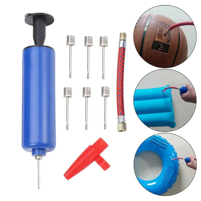 10pcs Ball Pump Set Hand Pump 6inch Inflator Portable Ball Volleyball Football Basketball Inflating Pump Tools with Air Hose PowerGlide Motors & Accessories