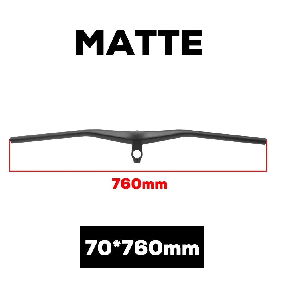 ULLICYC New Carbon One-shaped Integrated MTB Handlebar Bicycle Cockpit With Stem 40mm 50mm 60mm 70mm Supports computer mount PowerGlide Motors & Accessories