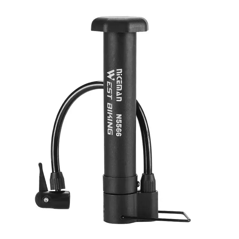 WEST BIKING MTB Bicycle Pump 80 PSI Bike Manual Air Pump Balloon Tire Inflator Schrader Valve Floor Pump Cycling Accesories PowerGlide Motors & Accessories