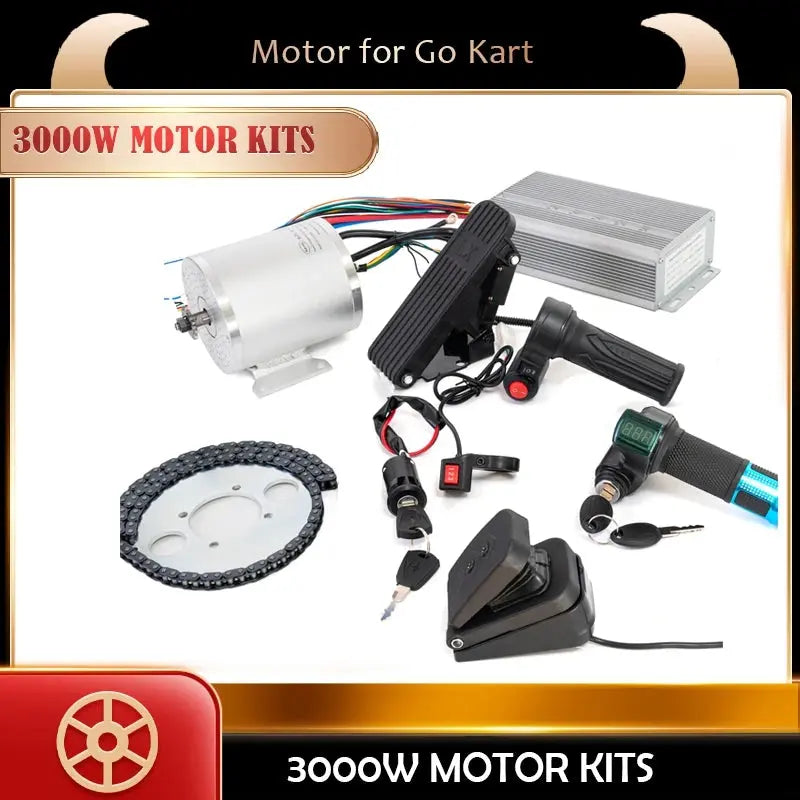 Ebike Conversion Kit 3000w Electric Scooter Motor 48V/72V BLDC Brushless Motor ebike kit 3000w Controller Throttle PowerGlide Motors & Accessories