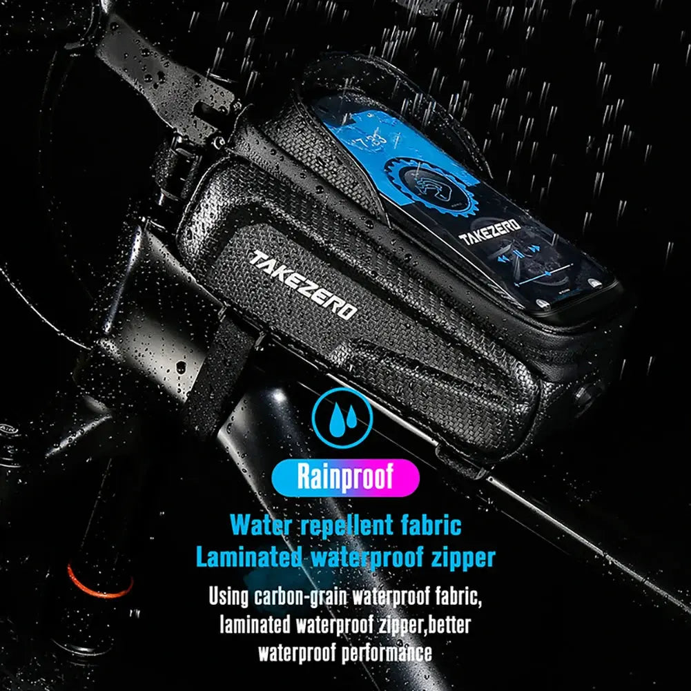 Bicycle Bag 1L Frame Front Top Tube Bike Bag Handlebar Mtb Touch Screen Cycling Bag Phone Holder Case Bicycle Accessories PowerGlide Motors & Accessories
