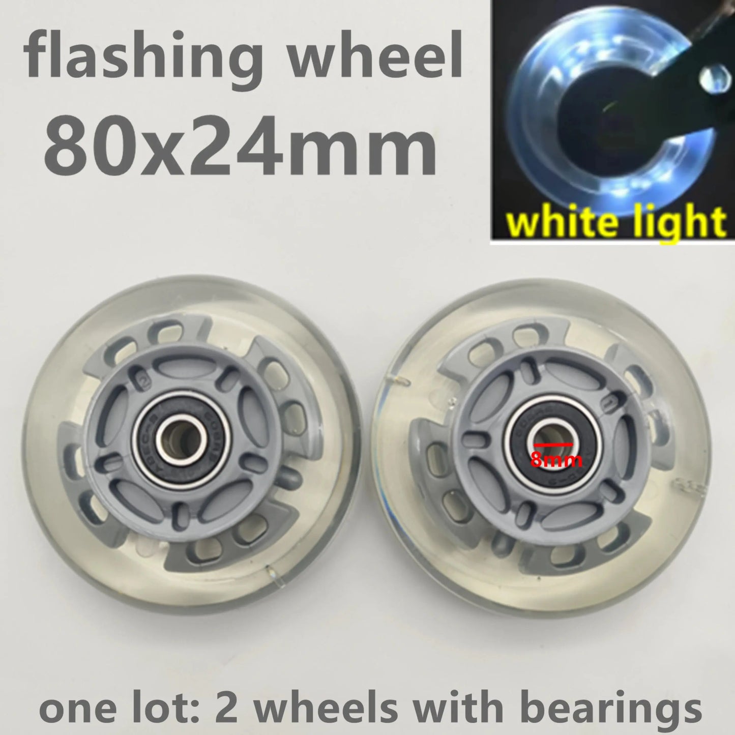 children scooter wheel flashing lighting wheel 80MM 100mm 120mm PU wheel for children scooter PowerGlide Motors & Accessories