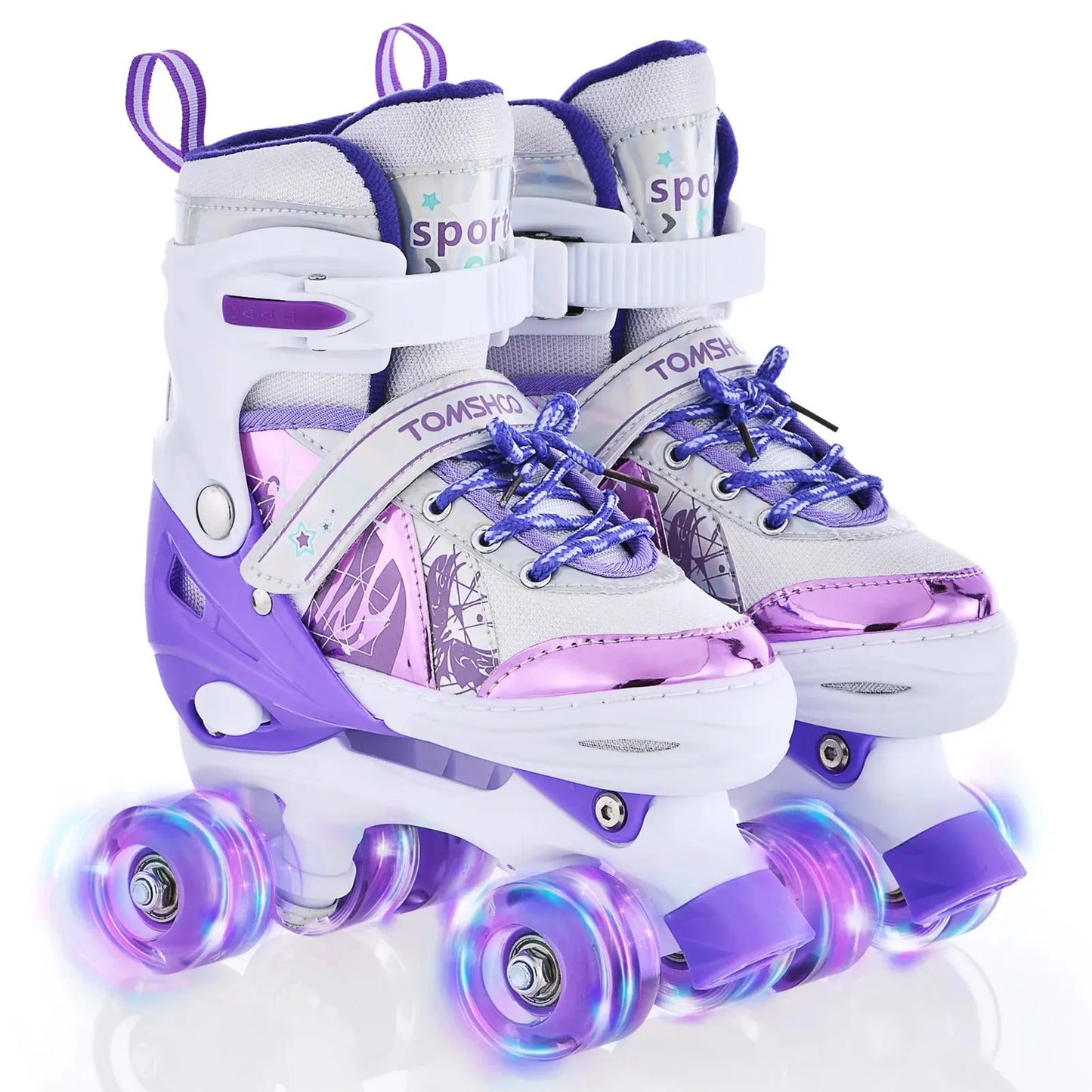 Roller Skates for Girls Boys for Kids 4 Size Adjustable Light Up kids roller skates girls roller skates kids roller skates girls PowerGlide Motors & Accessories