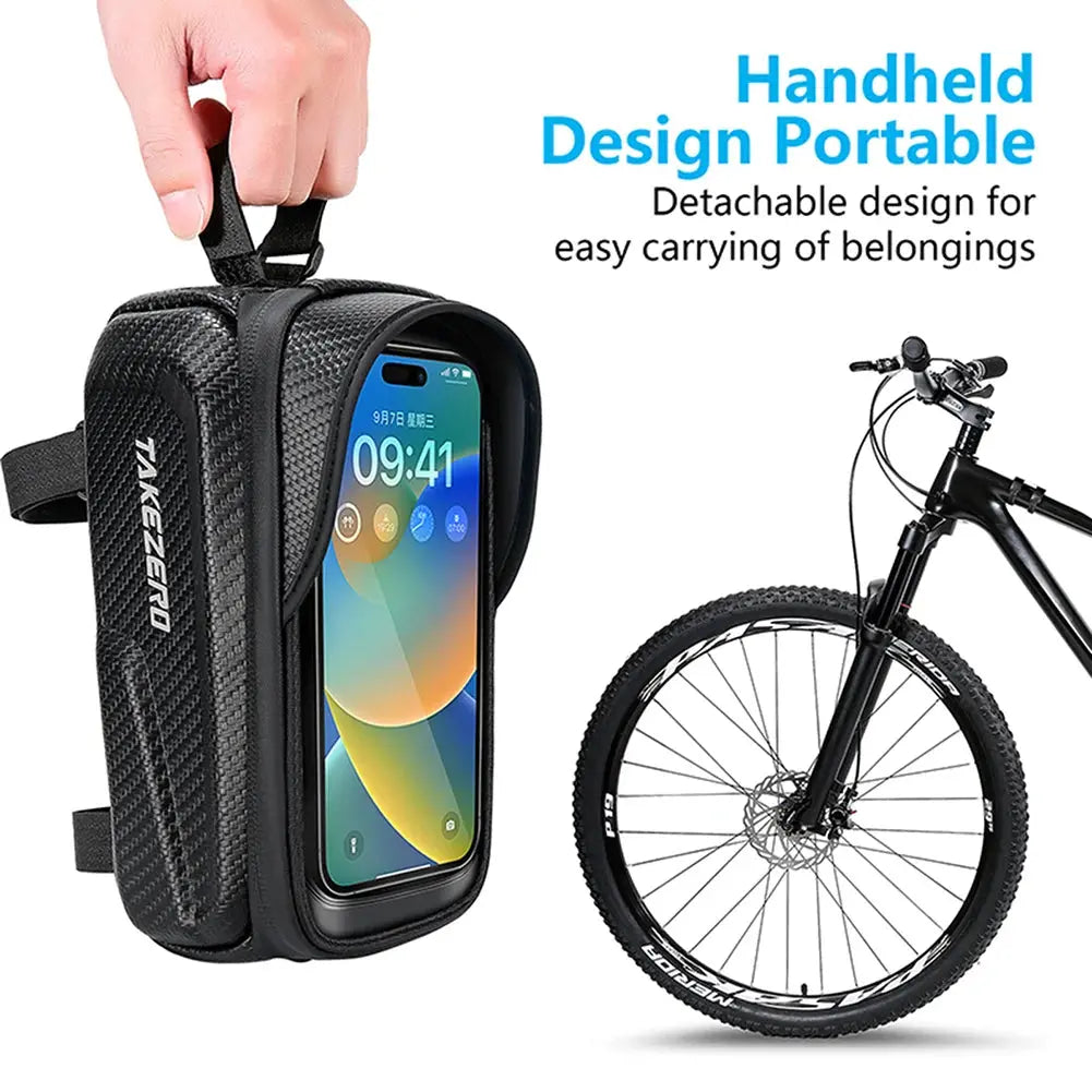 Bicycle Bag 1L Frame Front Top Tube Bike Bag Handlebar Mtb Touch Screen Cycling Bag Phone Holder Case Bicycle Accessories PowerGlide Motors & Accessories