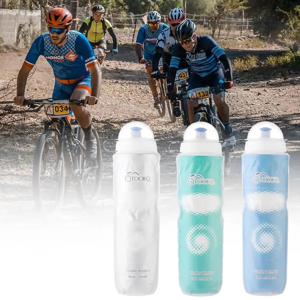 750ML Mountain Cycling Sports Kettle Travel Riding Portable Water Cup Equipment Outdoor Dual Layer Thermal Keeping Water Bottle PowerGlide Motors & Accessories