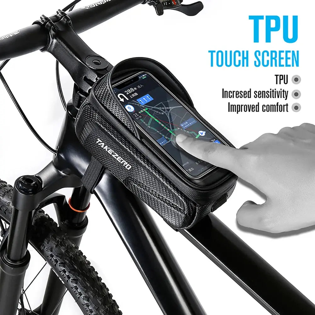 Bicycle Bag 1L Frame Front Top Tube Bike Bag Handlebar Mtb Touch Screen Cycling Bag Phone Holder Case Bicycle Accessories PowerGlide Motors & Accessories