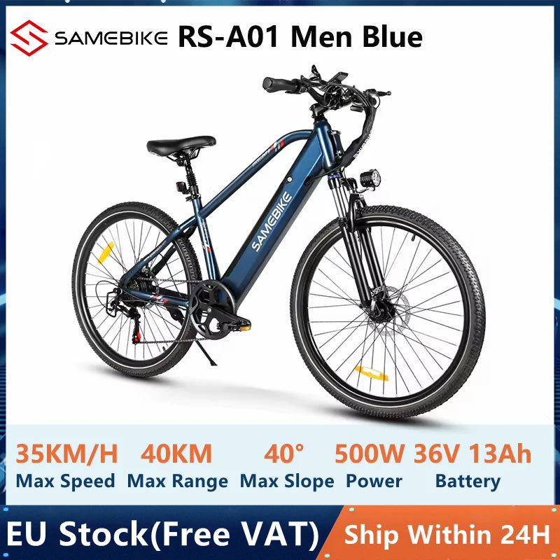 Samebike RS-A01 Electric Mountain Bike 500W 36V 13Ah 26 Inch