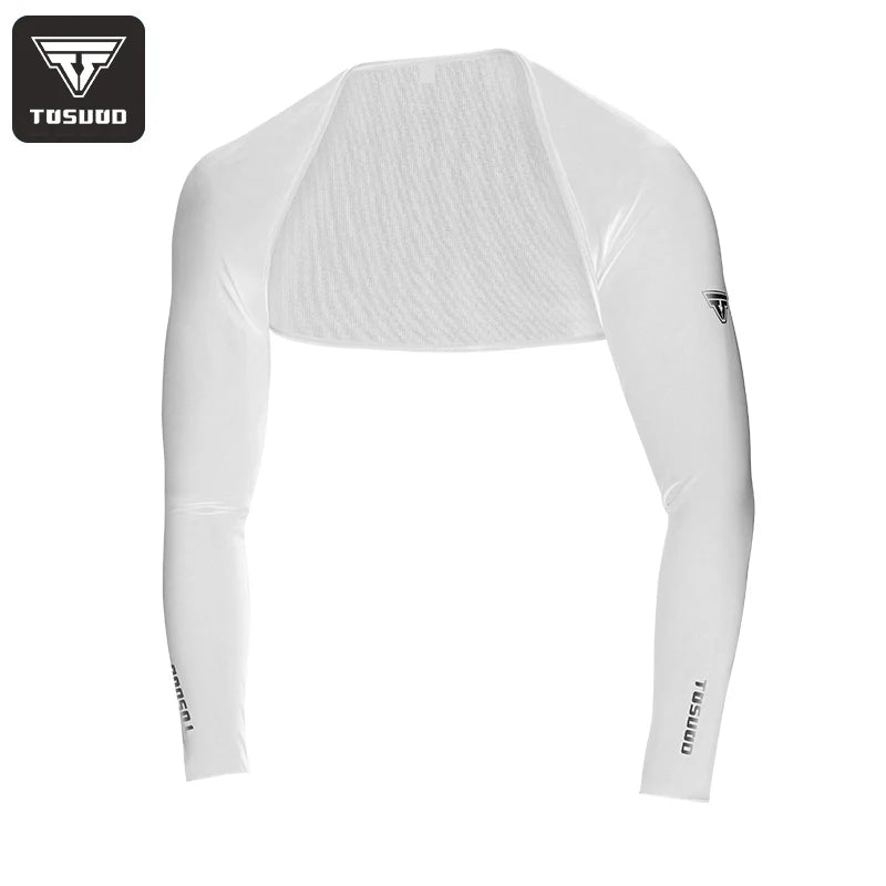 TOSUOD Ice silk sunscreen shawl summer men and women one-piece ice sleeve arm protector sunscreen cycling equipment