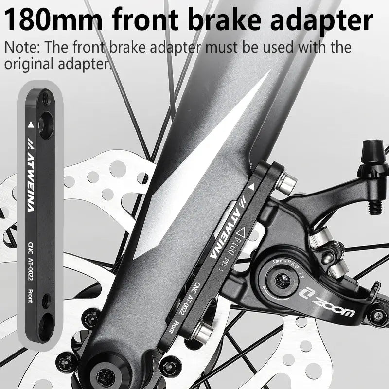 ATWEINA Road Bike Bicycle Disc Brake Aapter Flat Mount CNC Front Rear 180mm Disc Brake Rotor Adapter with Bolts Bicycle Parts PowerGlide Motors & Accessories