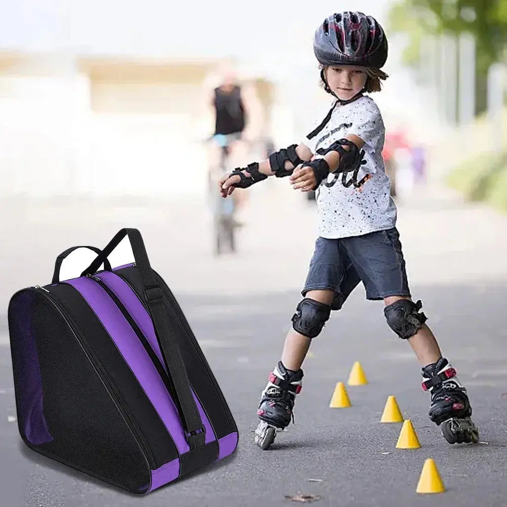 TINSOL New 1PC Portable Roller Skates Bag Ice Skating Bag Large Capacity Breathable Kids Inline Skates Bag Skates Storage Bag PowerGlide Motors & Accessories