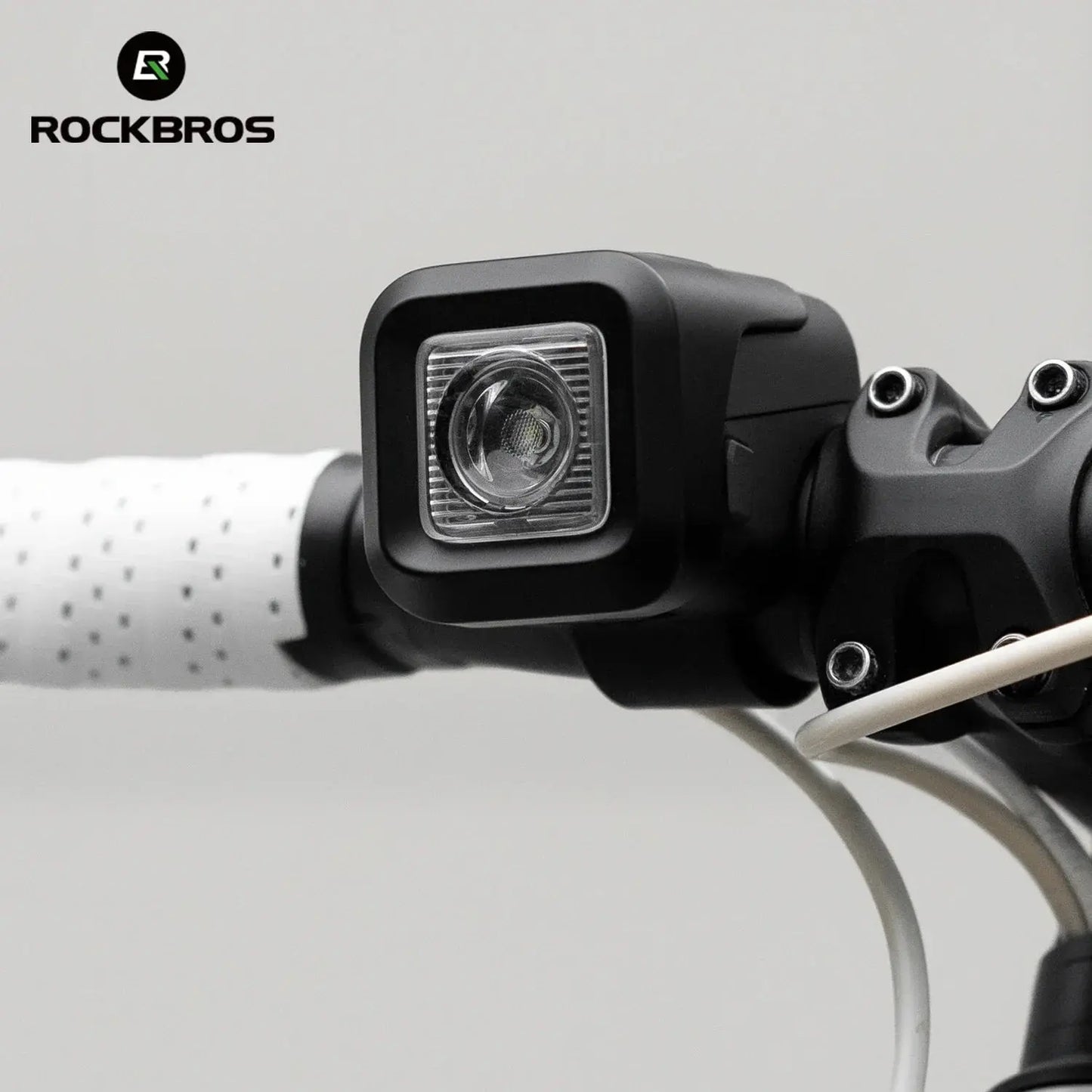 ROCKBROS 450LM Bike 120dB Horn Light IPX6 Rainproof Type-C Charging 2300mAh Headlight Warn 2 In 1 Electronic Horn Front Light PowerGlide Motors & Accessories