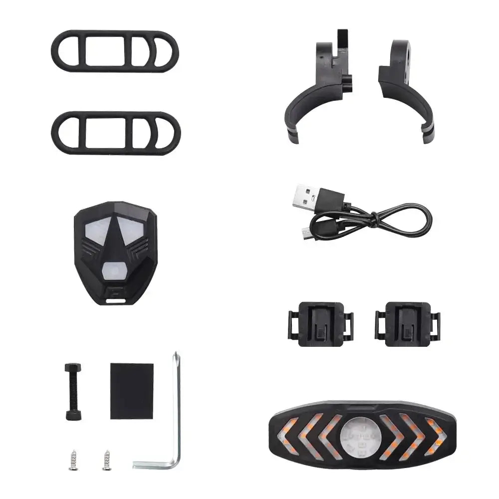 LED Warning Turn Signal Light for Xiaomi M365 Mi3 ProPro2 Electric Scooter Wireless Remote Control Rear Fender Taillight Support PowerGlide Motors & Accessories