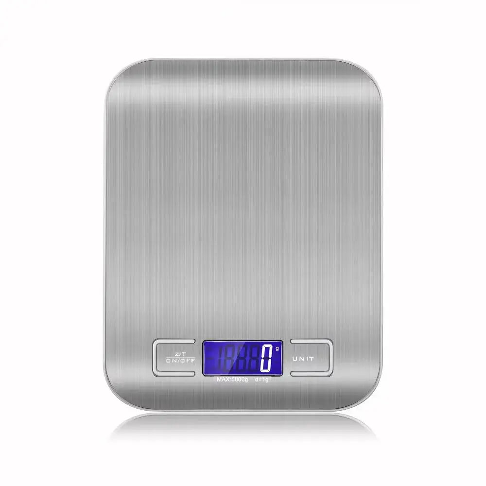 New 5kg/1g Portable Kitchen Scale Coffee Electronic Scale Stainless Steel Surface LCD Backlit Kitchen Food Scales Weighing Tool PowerGlide Motors & Accessories