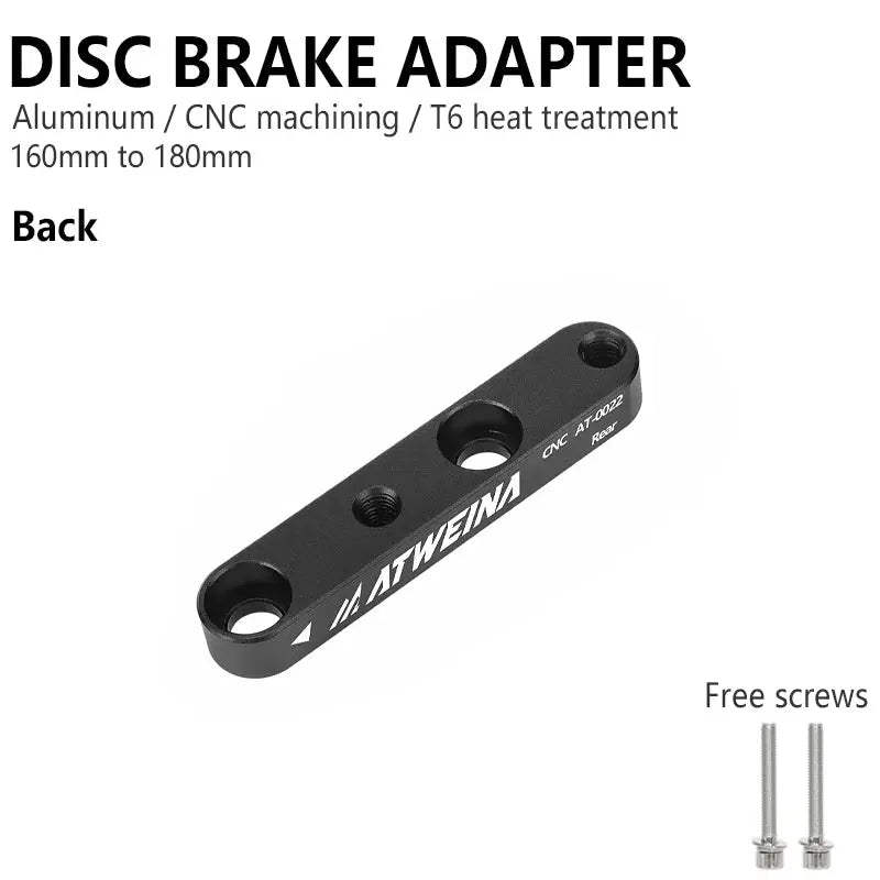 ATWEINA 160 to 180mm Disc Brake Adapter CNC Aluminum Alloy Front/Rear Conversion Bracket with Screws for Road Bike PowerGlide Motors & Accessories
