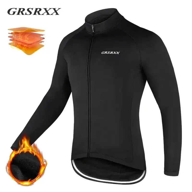 GRSRXX Thermal Winter Cycling Jacket MTB Bike Coat Bicycle Coat Sleeveless  Long Sleeve Clothing Cycling Jersey Ciclismo Unisex PowerGlide Motors & Accessories