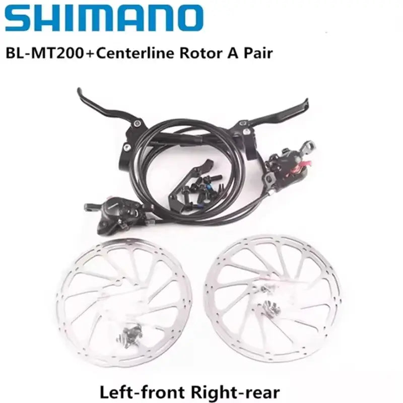 Shimano MT200 Brake BL BR MTB E-bike Hydraulic Disc Brake Bicycle Electric Bike Brake Left Front Right Rear Brake PowerGlide Motors & Accessories