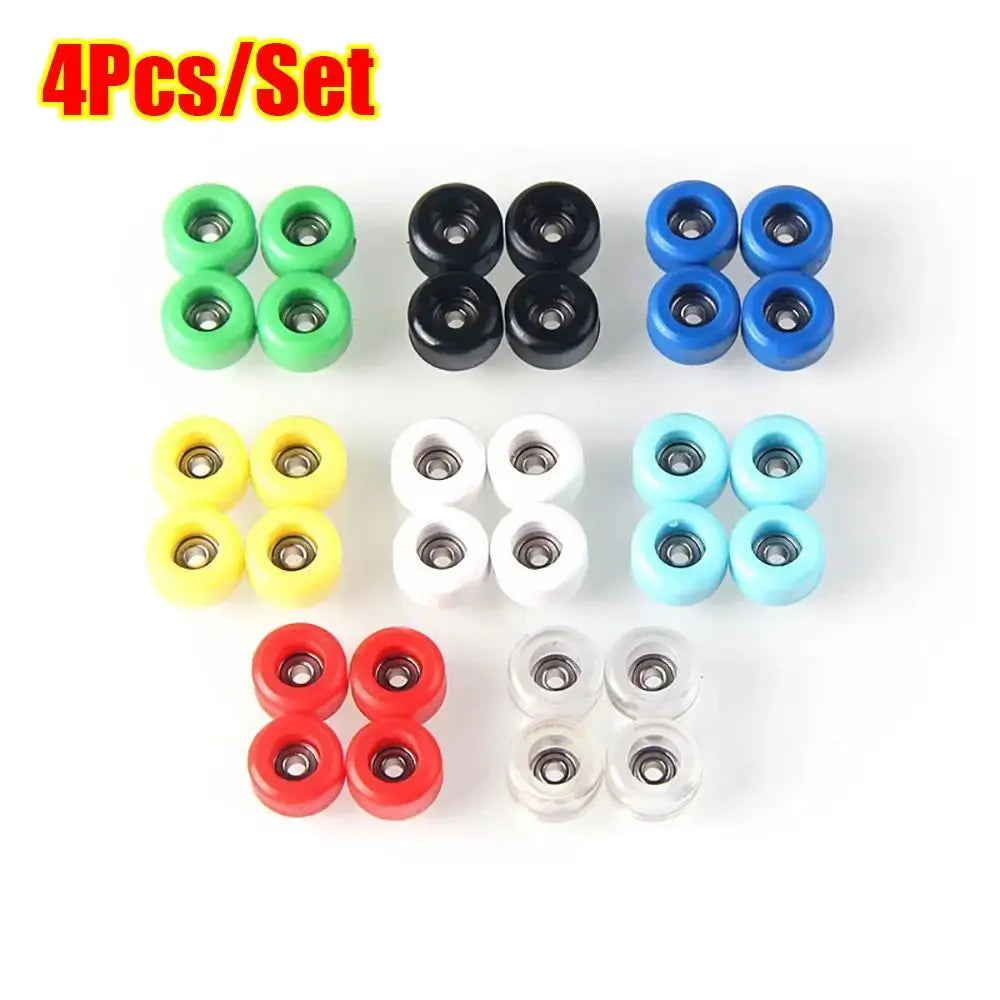 4Pcs Urethane CNC Bearing Wheel For Fingerboard Professional PU+Metal Mini Finger Skate Board Wheels PowerGlide Motors & Accessories