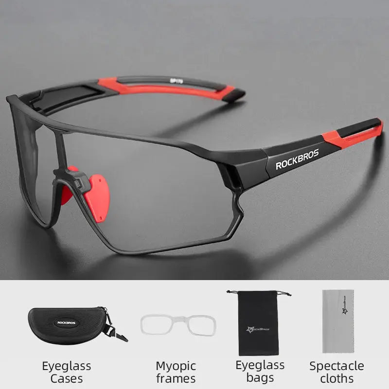 ROCKBROS Bike Glasses Polarized / Photochromic UV400 Sun Protection Sports Eyewear Bicycle Sunglasses MTB Road Cycling Glasses PowerGlide Motors & Accessories