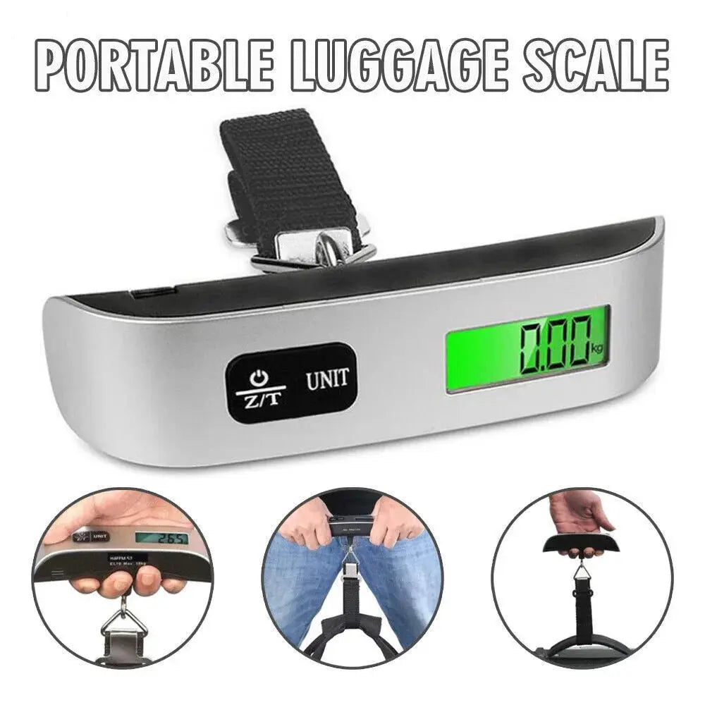 Luggage Scale 110lb 50kg Digital Handheld Portable Hanging Baggage Scale for Travel Suitcase Weight Scale PowerGlide Motors & Accessories