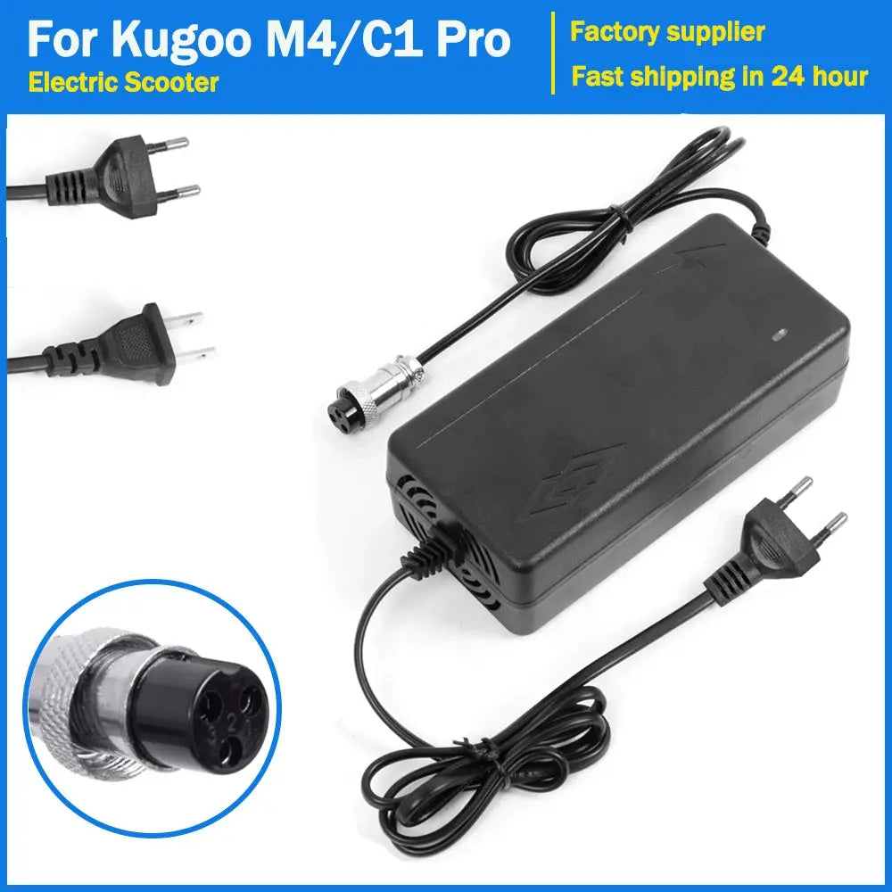 Battery Charger For Kugoo M4 / C1 Pro Electric Scooter /Bicycle Charger E-Bike 54.6V 2A For 48V Li-ion Battery Pack Parts PowerGlide Motors & Accessories