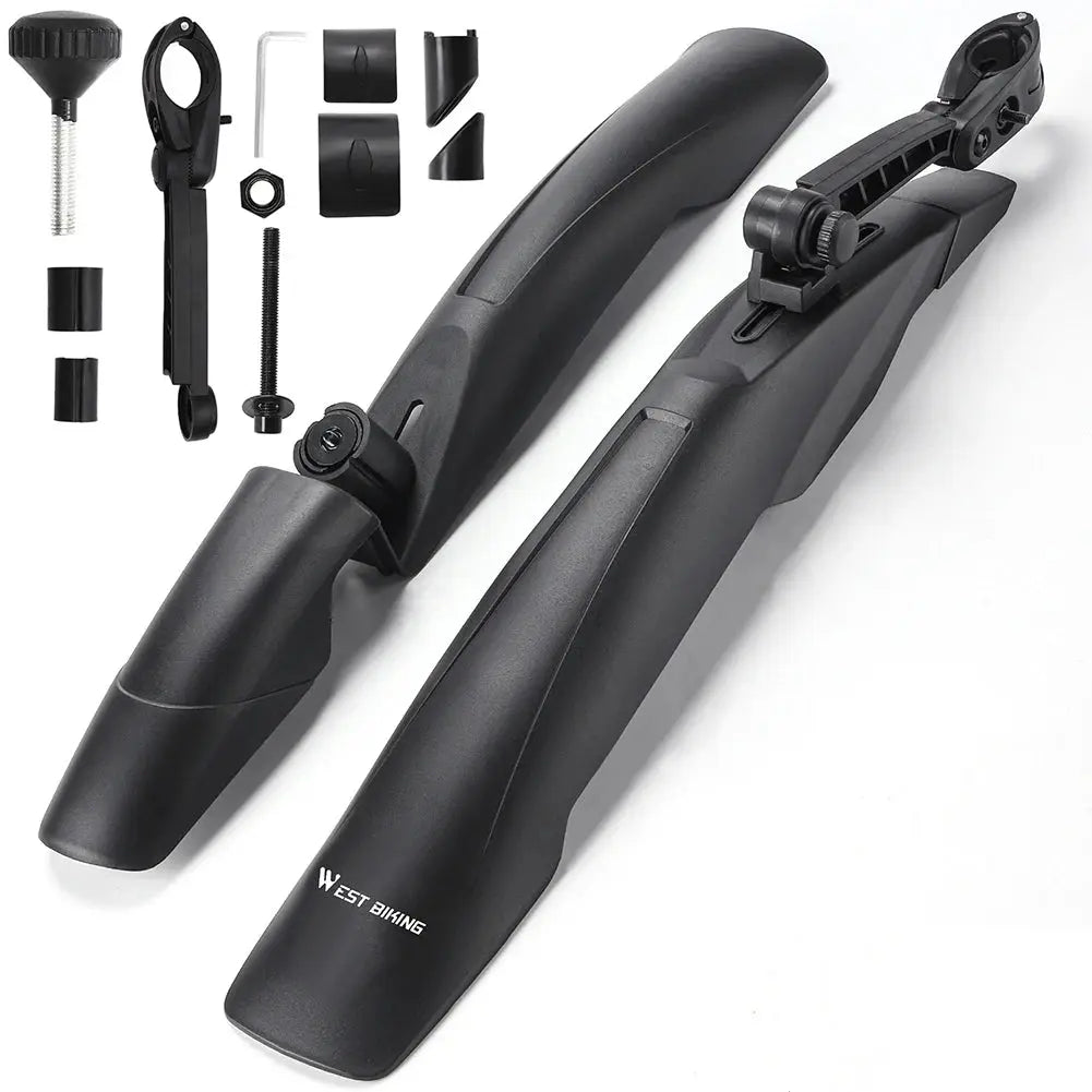 WEST BIKING Bicycle Fenders 26/27.5/29 inch Mountain Bike Front Rear Tire Bike Mudguard Lengthen Wheel MTB Quick Release Fender PowerGlide Motors & Accessories