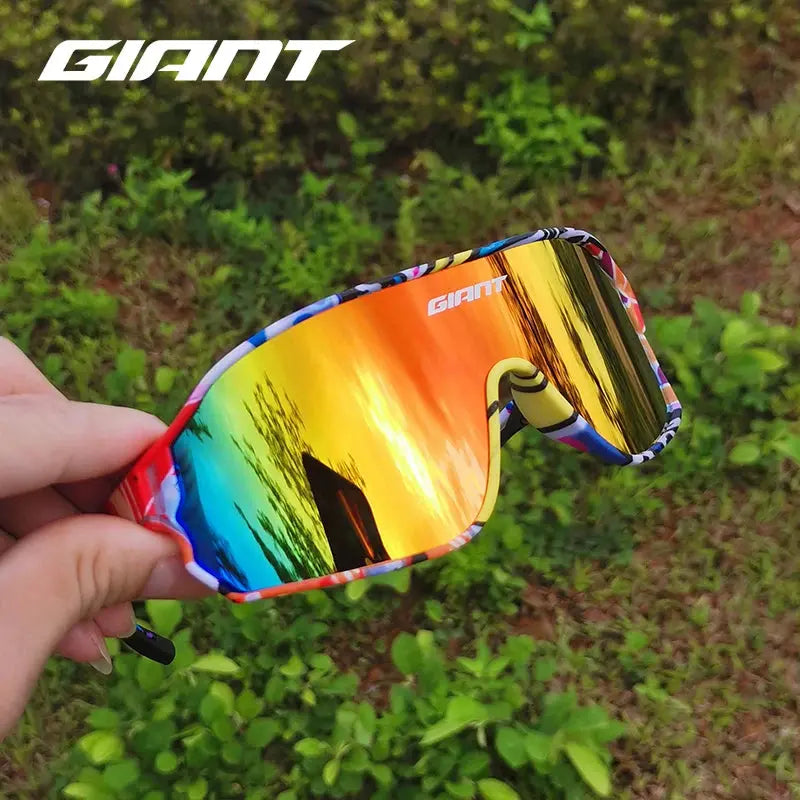 Giant cycling HD vision anti sweat and anti fog cycling glasses  men's and women's sunglasses, outdoor sports with case PowerGlide Motors & Accessories