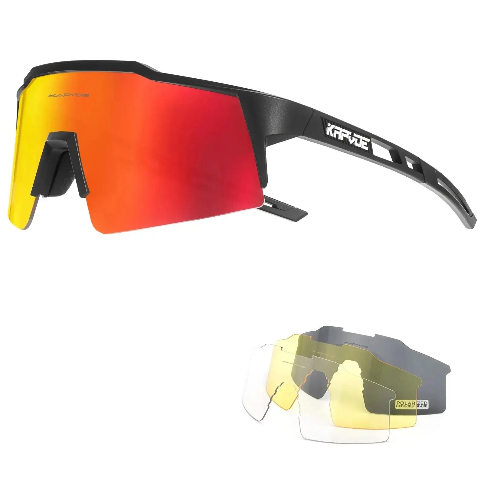 Kapvoe Cycling Glasses Polarized MTB Road Bike Glasses UV400 Protection Sunglasses Ultra Light Sport Eyewear Equipment PowerGlide Motors & Accessories