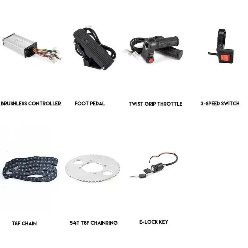 Ebike Conversion Kit 3000w Electric Scooter Motor 48V/72V BLDC Brushless Motor ebike kit 3000w Controller Throttle PowerGlide Motors & Accessories