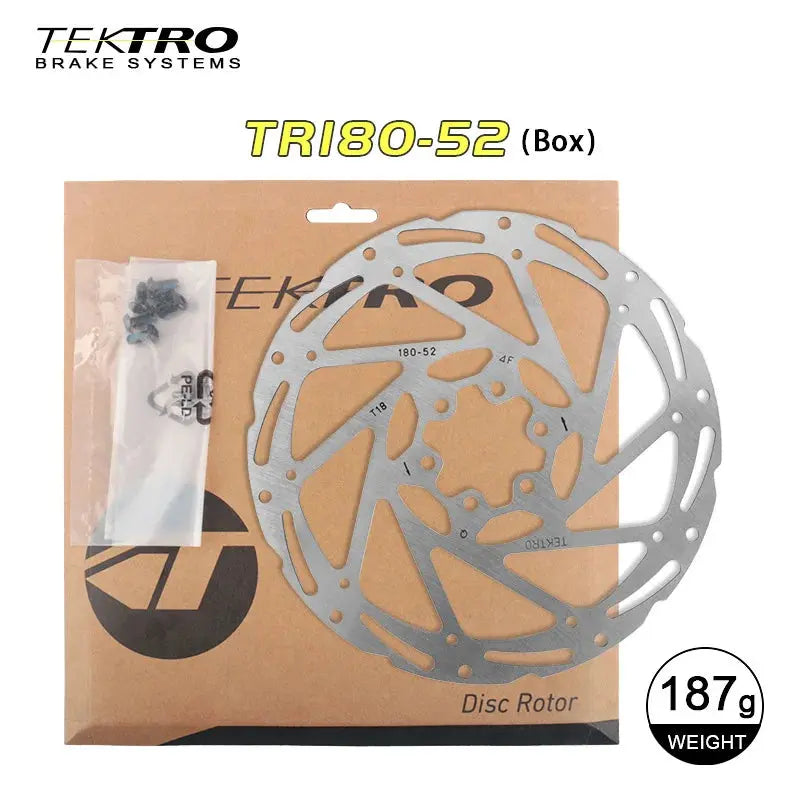 TEKTRO Disc Brake Rotor 6-Bolt TR160/TR180/TR203 160/180/203mm Stainless Steel Lightweight Dissipation Polygonal Design Screws PowerGlide Motors & Accessories