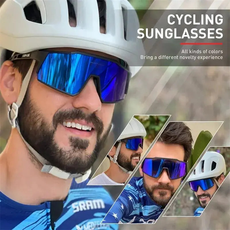 Kapvoe Cycling Glasses Polarized MTB Road Bike Glasses UV400 Protection Sunglasses Ultra Light Sport Eyewear Equipment PowerGlide Motors & Accessories
