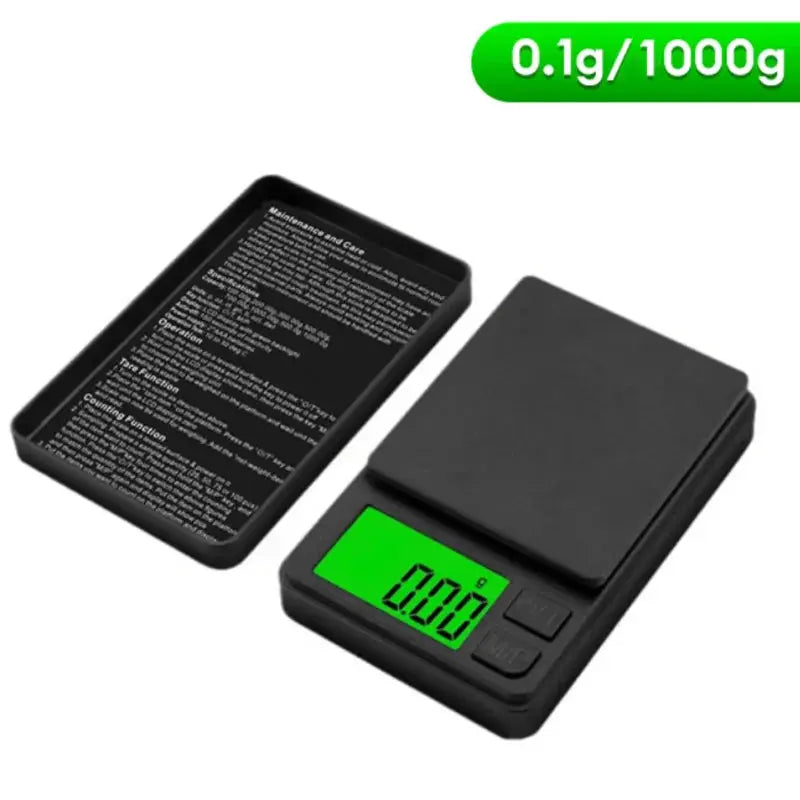 Precision Pocket Scale 1000g X 0.01g - Digital Gram, Food, Jewelry, Ounces/Grains Scale with Backlit LCD - Mini Scale for Travel PowerGlide Motors & Accessories