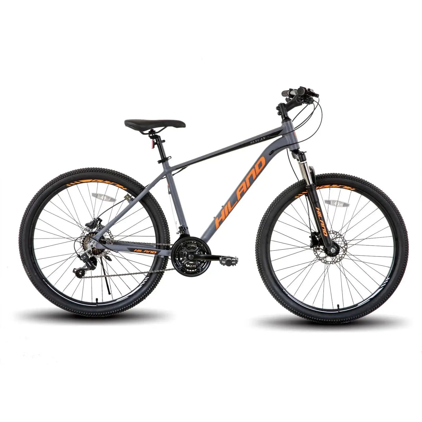 Hiland Aluminum Mountain Bike 21 Speeds, Hydraulic Disc-Brakes, Lock-Out Suspension Fork, 27.5 inch Wheel, Bike for Men Mens PowerGlide Motors & Accessories