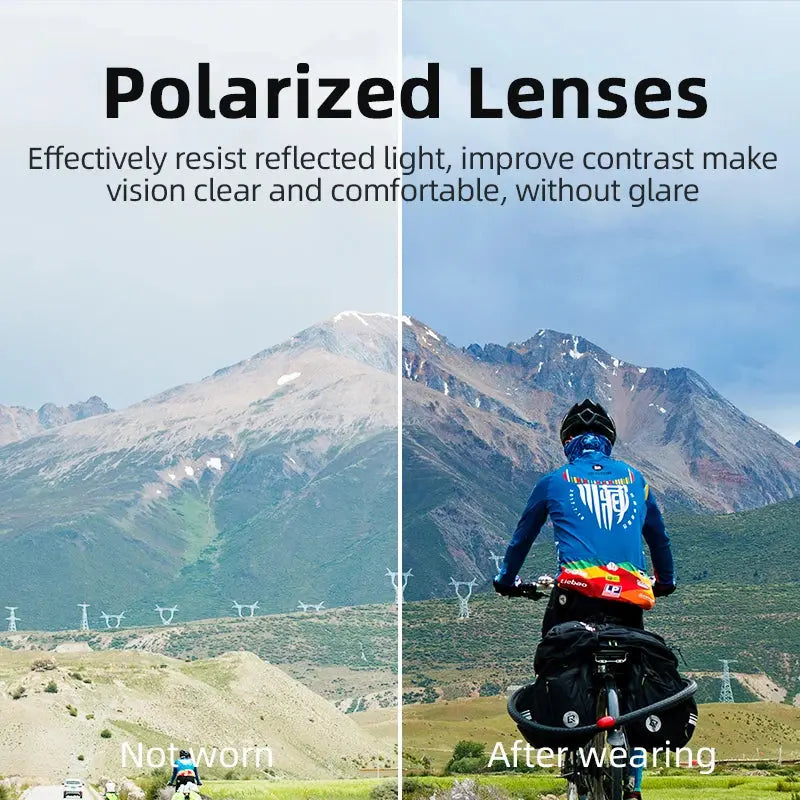ROCKBROS Bike Glasses Polarized / Photochromic UV400 Sun Protection Sports Eyewear Bicycle Sunglasses MTB Road Cycling Glasses PowerGlide Motors & Accessories