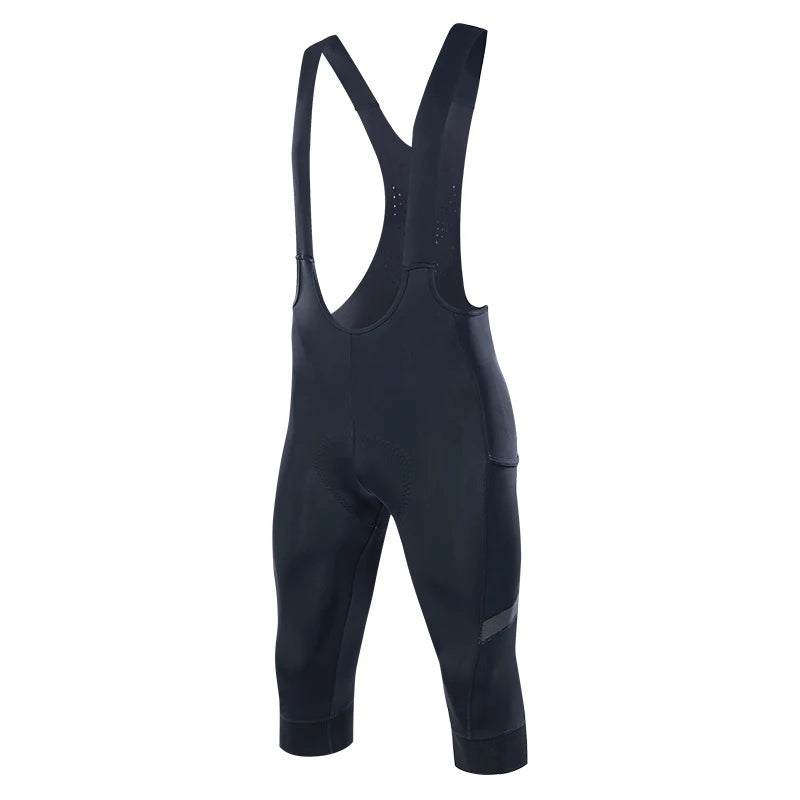 Santic Men's Summer Cycling Big Shorts Breathable Bicycle MTB 3/4 Bib Shorts Italian Shock Absorbing Cushion Bike Pants WM24C051