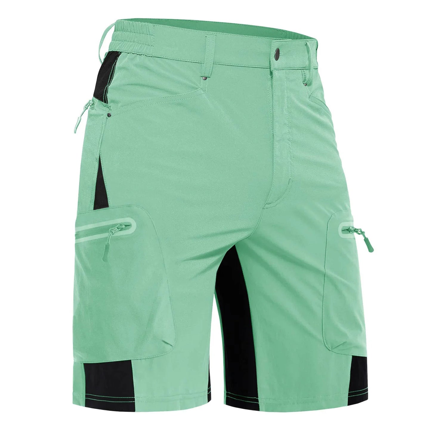 KEFITEVD Summer Men's Cargo Shorts Quick Dry Hiking Work Short Lightweight Fishing Climbing Trekking Short Outdoor Running Male