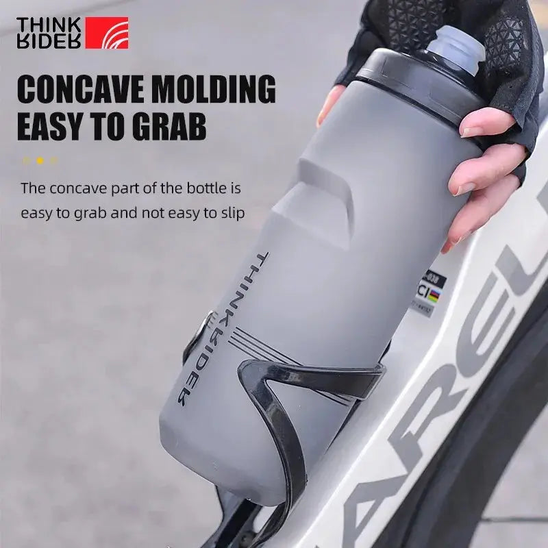 ThinkRider 620ml/750ml Bicycle Bottle MTB Road Bike Water Bottle Outdoor Sports Plastic Portable Large Capacity Drink Cycling PowerGlide Motors & Accessories