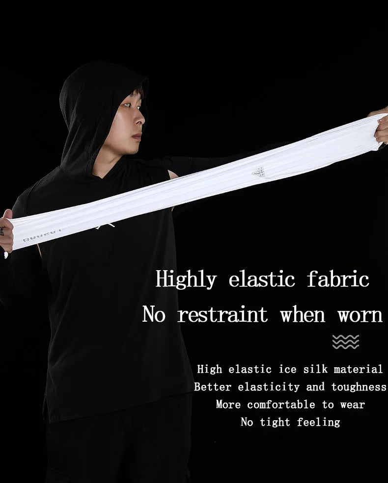 TOSUOD Ice silk sunscreen shawl summer men and women one-piece ice sleeve arm protector sunscreen cycling equipment
