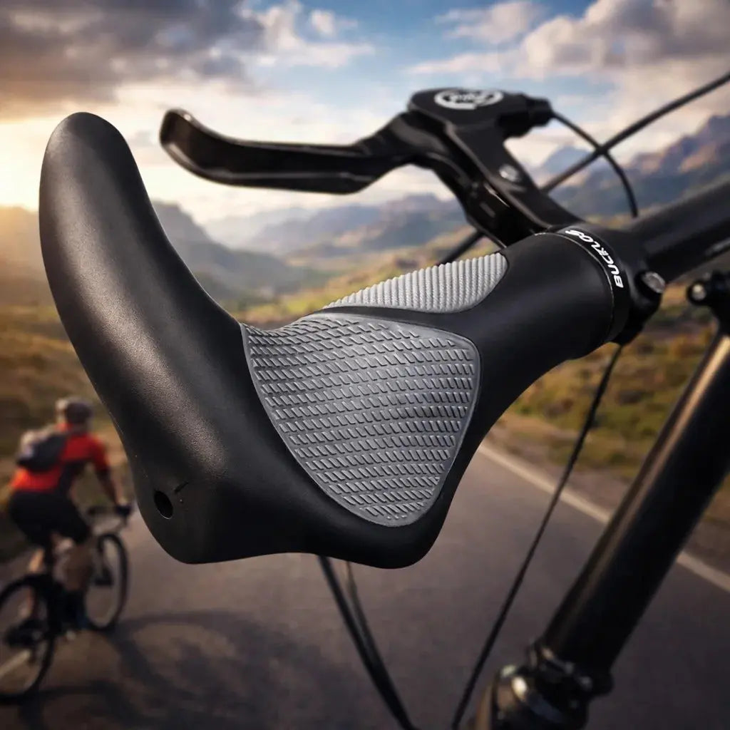Bike Handlebar Grips Ergonomics with Extended Bar Non-slip Rubber Bike Grips Durable MTB Cuffs Bicycle Accessories PowerGlide Motors & Accessories
