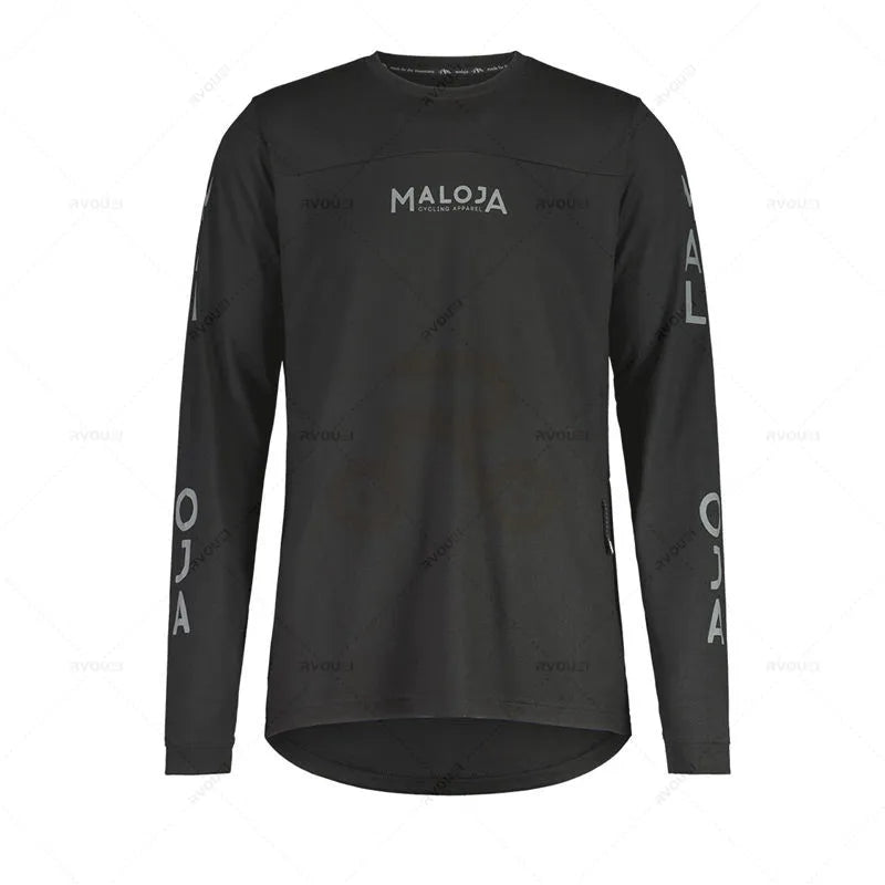 Maloja-Motocross Jersey for Men, MTB Shirt, Downhill Jersey, Enduro Cycling, Mountain Santa DH, Motorcycle