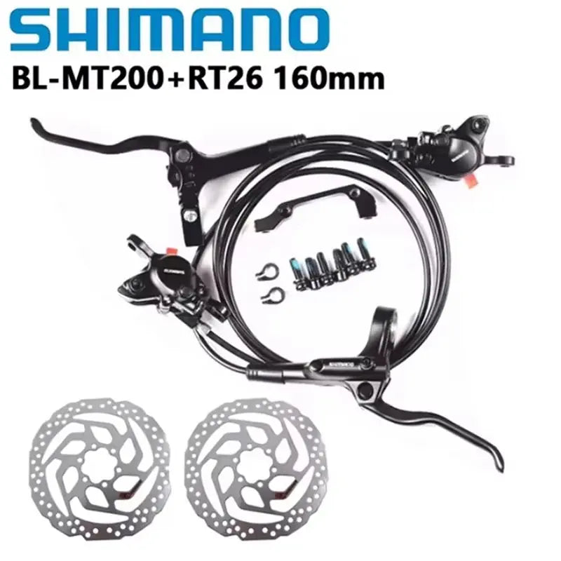 Shimano MT200 Brake BL BR MTB E-bike Hydraulic Disc Brake Bicycle Electric Bike Brake Left Front Right Rear Brake PowerGlide Motors & Accessories